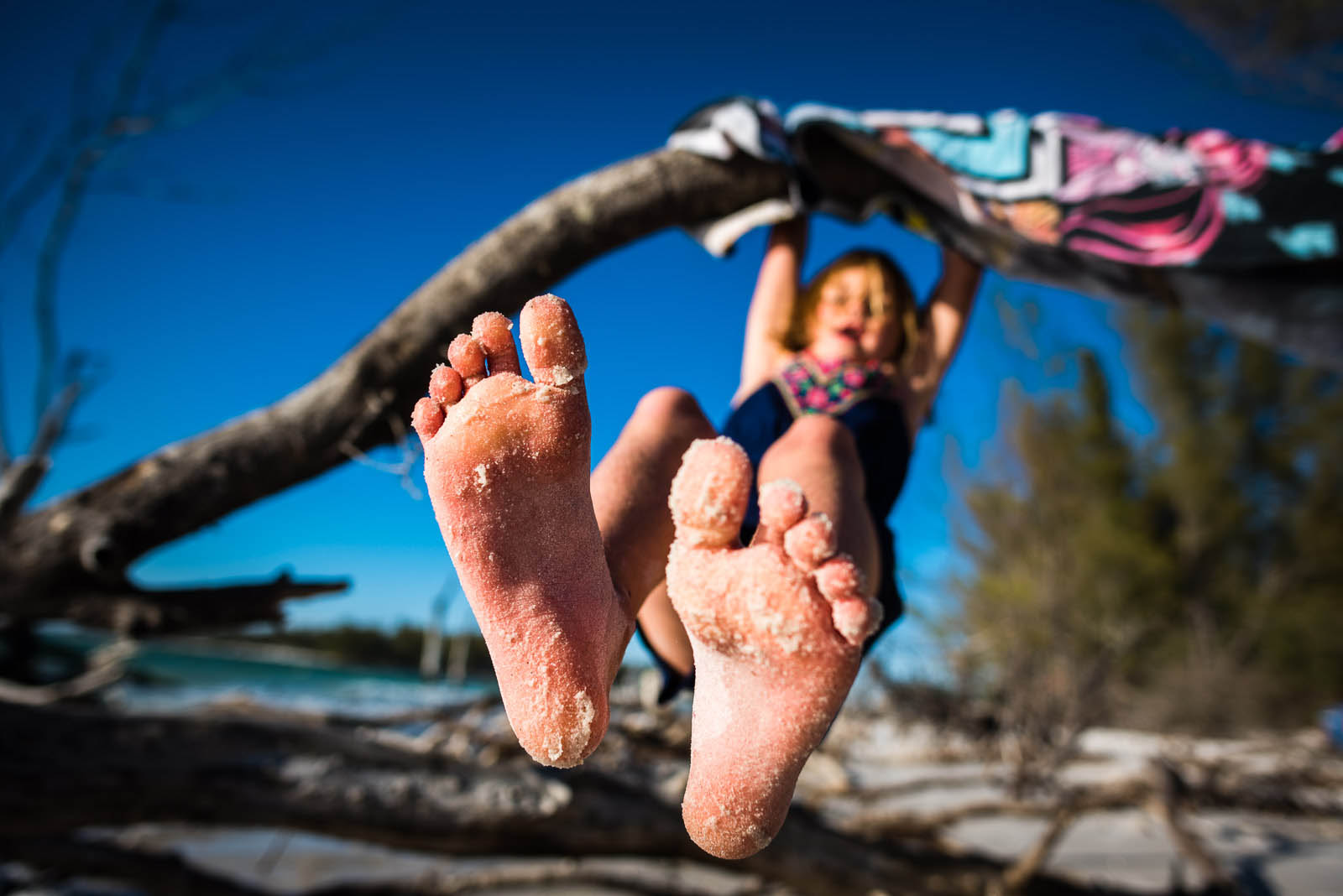 Close-up of child's feet on Adobe Stock Images