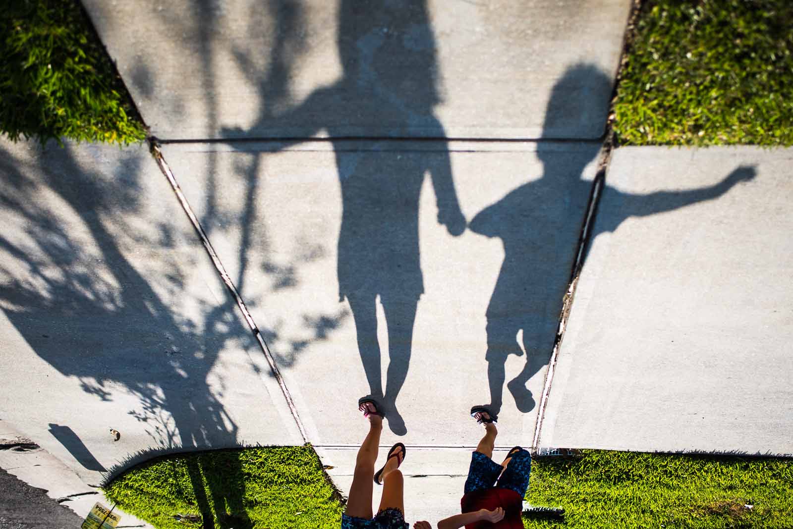 Image of children's shadows on Adobe Stock Images