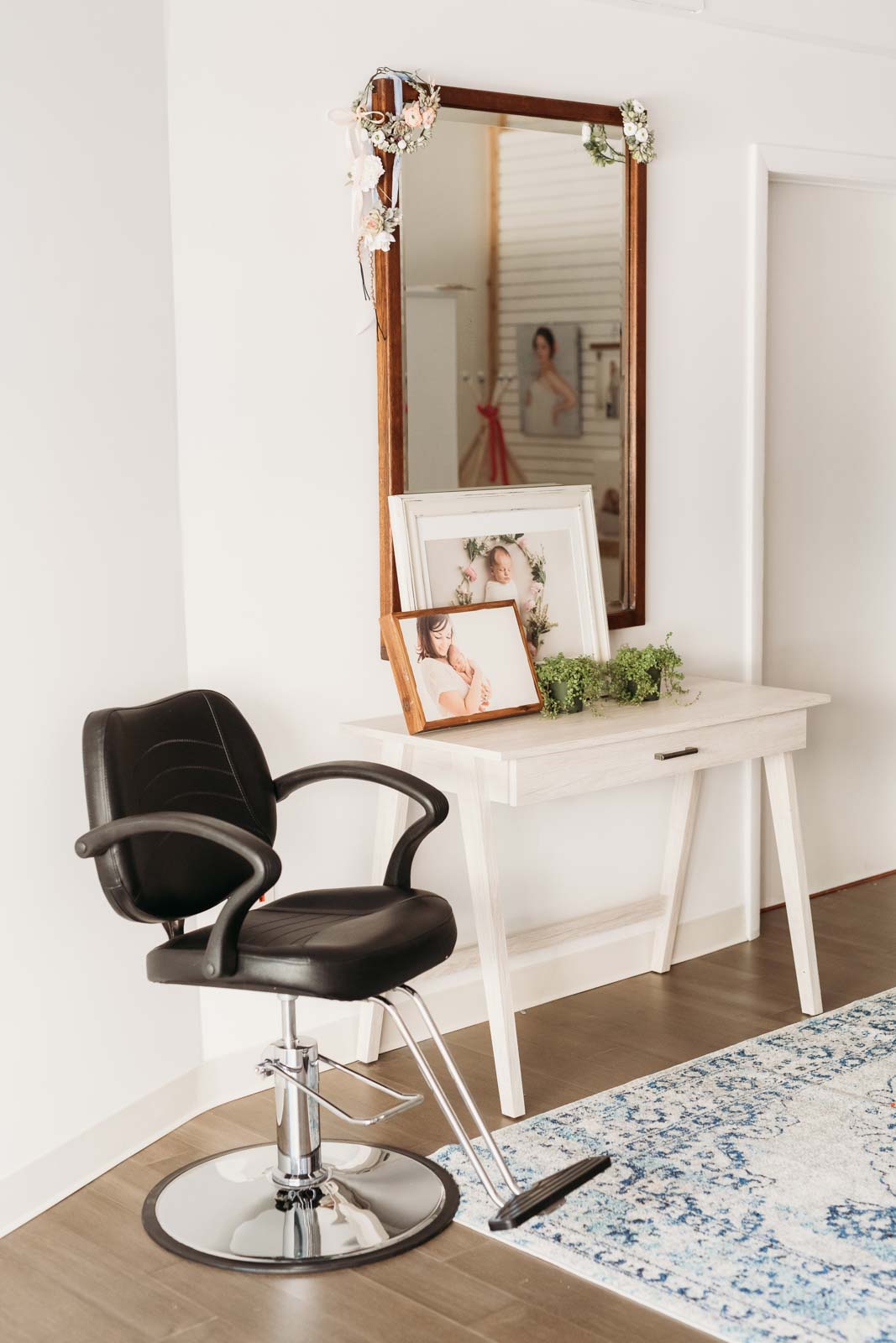 Client makeup area - after renovation
