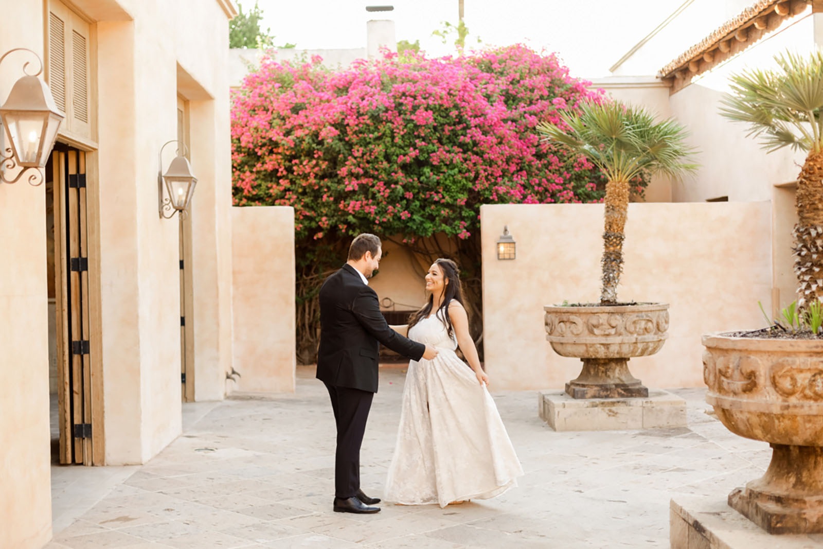 lara c gabrielsen @laracatherinephoto love in the time of covid A couple dances outside during Covid wedding
