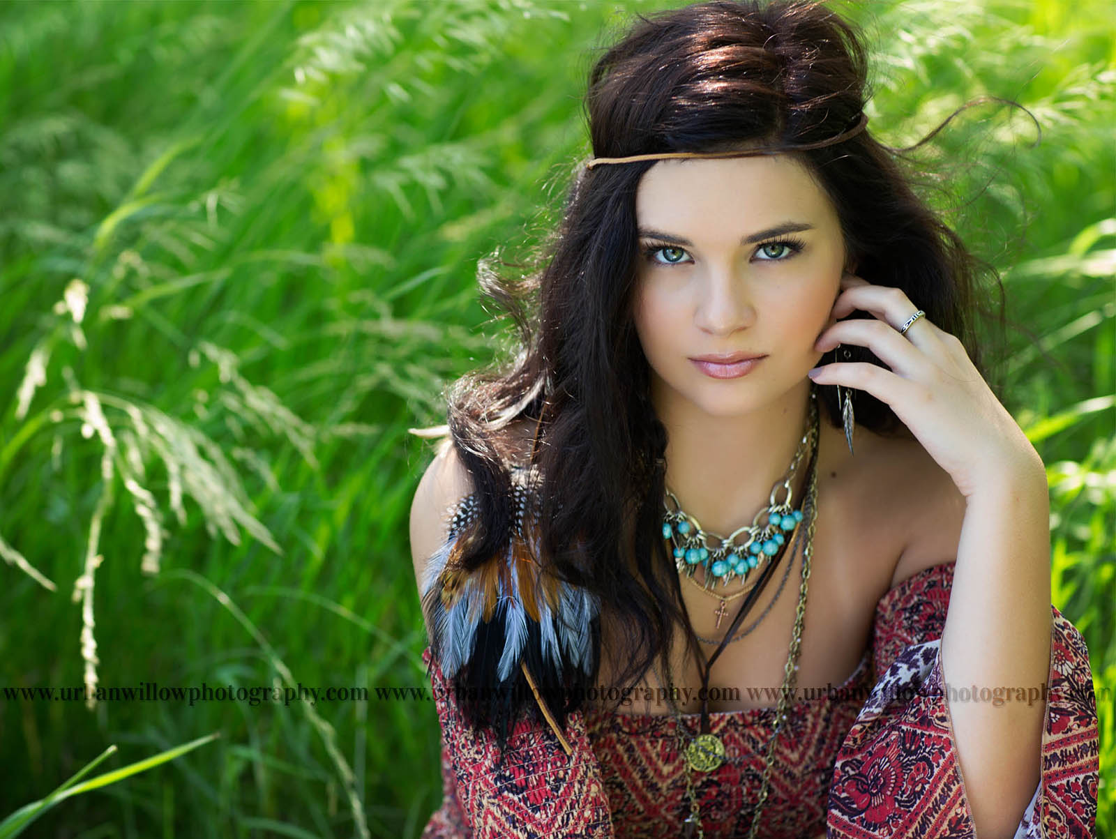 photo of senior in a field by Lori Vieth