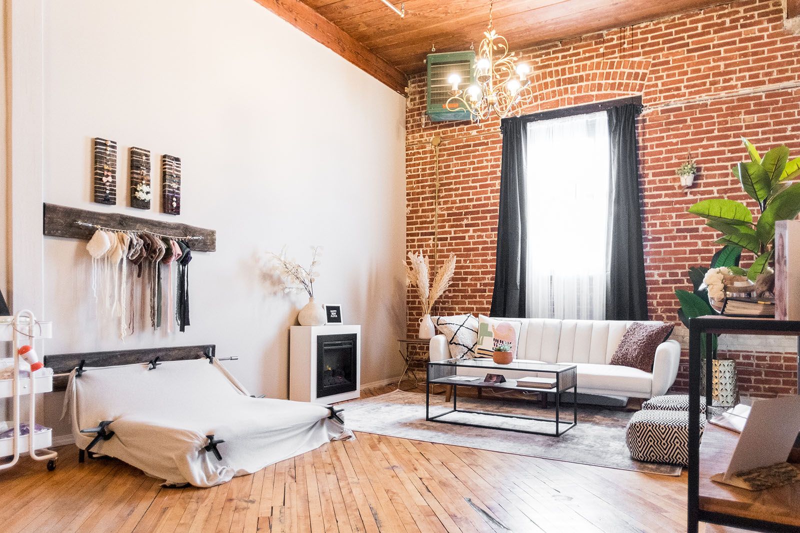 Tanille-Williamson-photo-studio-warehouse Newborn photo studio shooting area
