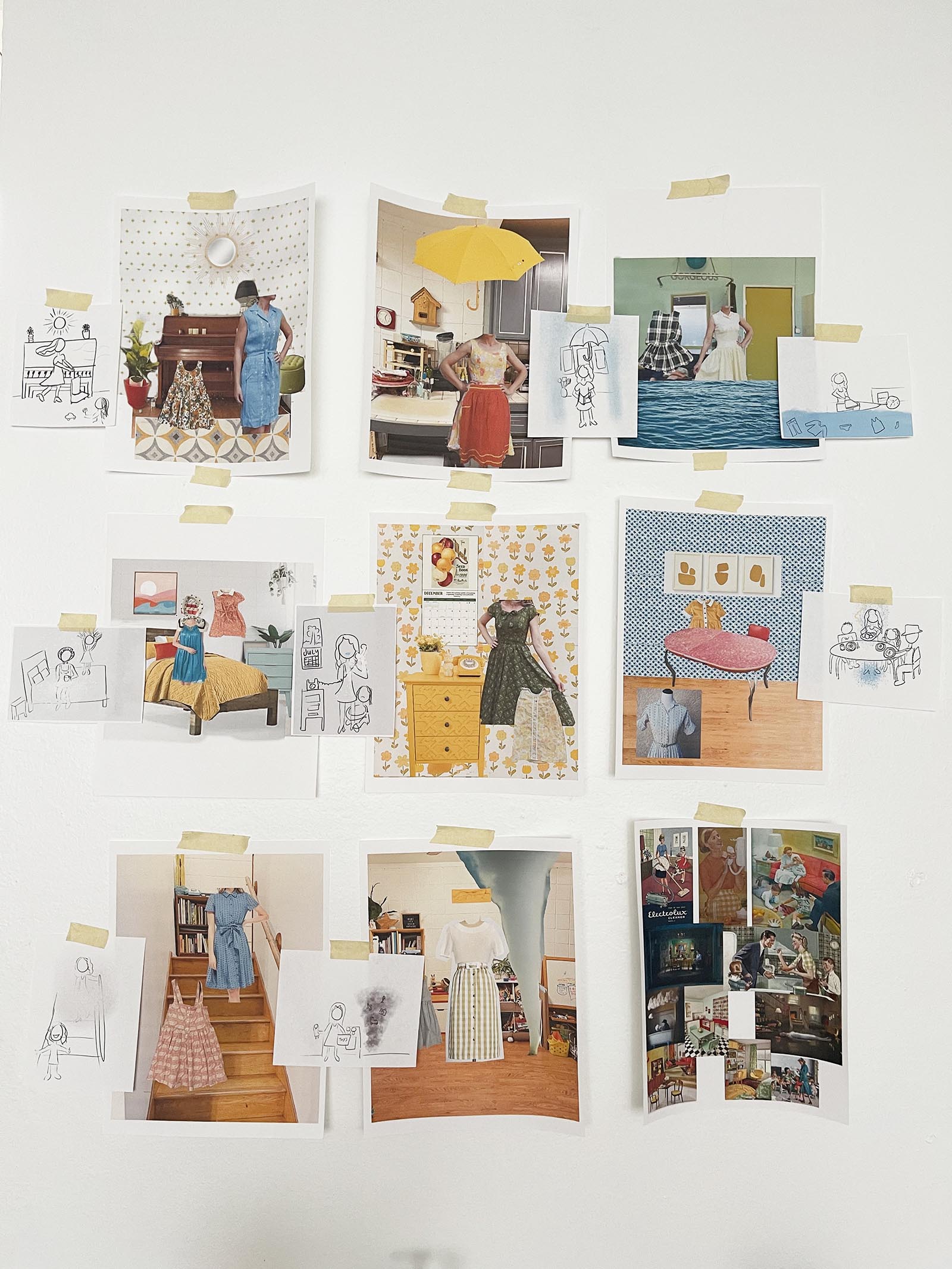 tenleyclark-sonyalphafemale-moodboards Storyboards of Tenley Clark cinemagraphs for her Sony Alpha project