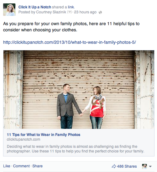 Facebook Post Example - Courtney Slazinik copy